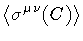 $\displaystyle \langle \sigma ^{\mu \nu} (C) \rangle$